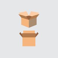 Open Cardboard Box vector