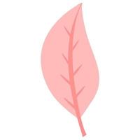 planta de hojas rosadas vector