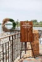 Hona wedding ceremony on the pier photo