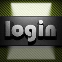 login word of iron on carbon photo