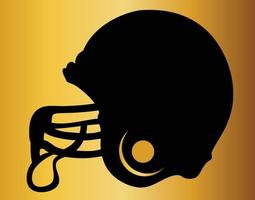 American gridiron football helmet flat vector icon for apps and sports websites