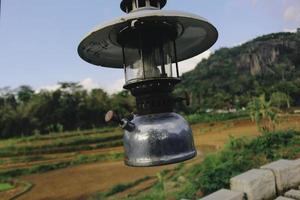 Uplik or teplok lamp, a traditional lamp with kerosene photo