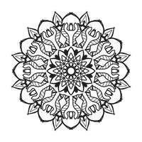 Mandalas for coloring book. Decorative round ornaments. vector