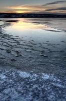 Ice forming on Lake photo