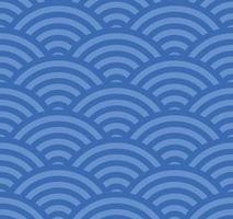 Japanese wave pattern vector