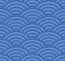 Japanese wave pattern vector