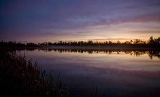 Sunrise on Northern Lakes Manitoba photo