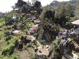 Aerial View of a Hill Named Batu Pandang Ratapan Angin, a View From Telaga Warna Lake. photo