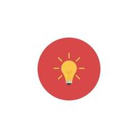 Light Bulb, Idea Icon Sign Symbol in Flat Style vector