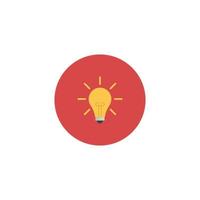 Light Bulb, Idea Icon Sign Symbol in Flat Style vector