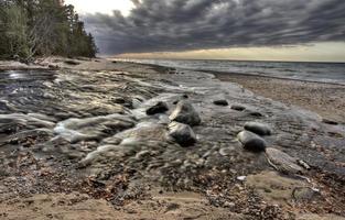 lago superior norte de michigan foto