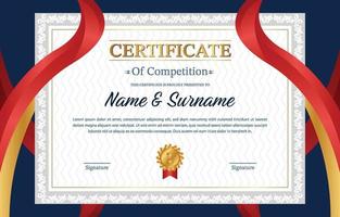 University Seminar Certificate Template vector
