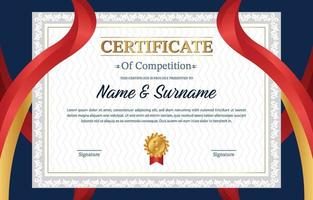 University Seminar Certificate Template vector