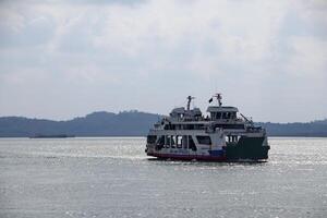 Various ship activities at the Port of Sri Bintan Pura in the city of Tanjung Pinang namely on the west coast of the island of Bintan photo