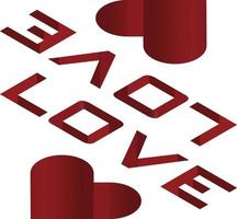 love depth effect perfect for design project vector