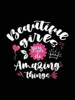 Women's Day T-shirt Design typography lettering shirt vector