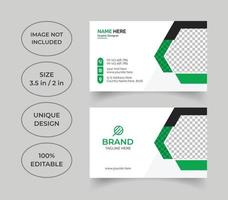 Modern professional business card design vector