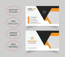 Modern professional business card design vector