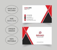 Creative professional business card design vector