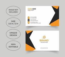 diseño de tarjeta de visita profesional creativa vector