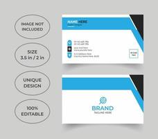 Creative professional business card design vector