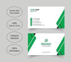 Modern professional business card design vector