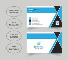 Creative professional business card design vector