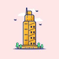 ilustración del icono de la torre de hércules vector