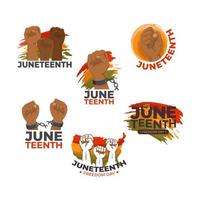 Set of Juneteenth Sticker
