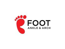Abstract Foot Logo. Flat Vector Logo Design Template Element