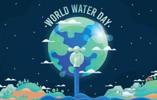 Water Is The Most Important Resource On Earth vector