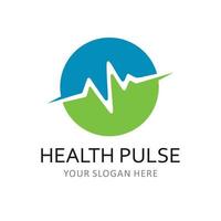 health pulse logo vector