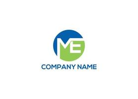 me logo design vector icon template with white background