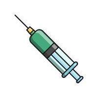 Vector syringe icon isolated on white background