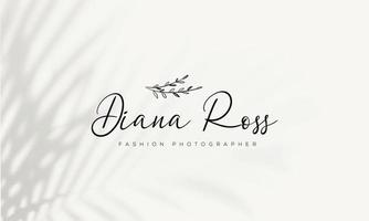 logotipo dibujado a mano con elementos florales botánicos con flores silvestres y hojas. logo para spa y salón de belleza, boutique, tienda orgánica, boda, diseñador floral, interior, fotografía, cosmética. vector