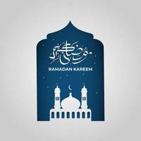 ramadan kareem fondo islámico con mandala y adorno. ilustración vectorial vector