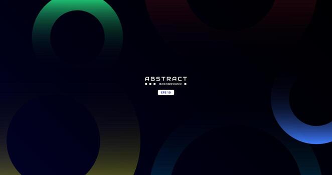 colorful gradient background with abstract round shape cirlcle, arrow, dynamic and sport banner concept. vector