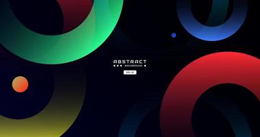 colorful gradient background with abstract round shape cirlcle, arrow, dynamic and sport banner concept. vector