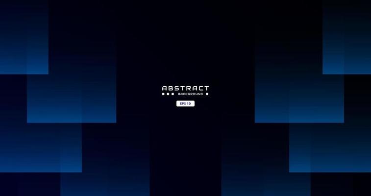 dark blue background with abstract square shape, arrow, dynamic and sport banner concept.