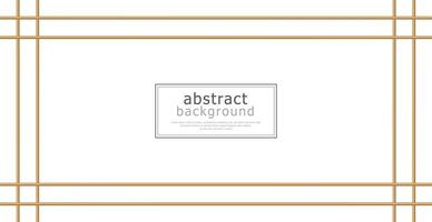 Modern abstract luxury template postcard for business or presentation with golden lines on white background - Vector