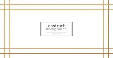 Modern abstract luxury template postcard for business or presentation with golden lines on white background - Vector