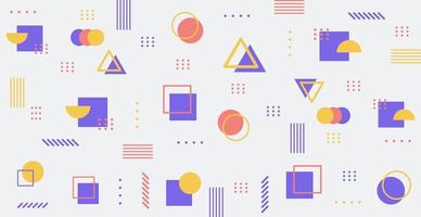 Abstract background with different geometric shapes - illustration vector