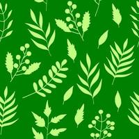 flowers and leaves seamless pattern hand drawn. , minimalism, scandinavian, monochrome, trendy colors 2022. simple abstract plants. wallpaper, wrapping paper, textiles, background. vector