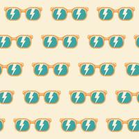 Seamless pattern background sunglasses with color vector