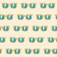 Seamless pattern background sunglasses with color vector