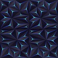 Abstract dark polygon background with light effect vector