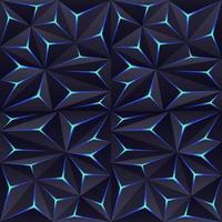 Abstract dark polygon background with light effect vector