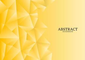 Abstract modern yellow chaotic polygonal background design