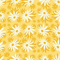 Abstract Floral Seamless Pattern With Hand Drawn vector