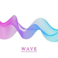 abstract colorful wavy line flowing background vector